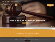 Tablet Screenshot of egarante.com